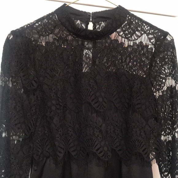 BCBG Generation Black Lace Dress - Picture 2 of 7